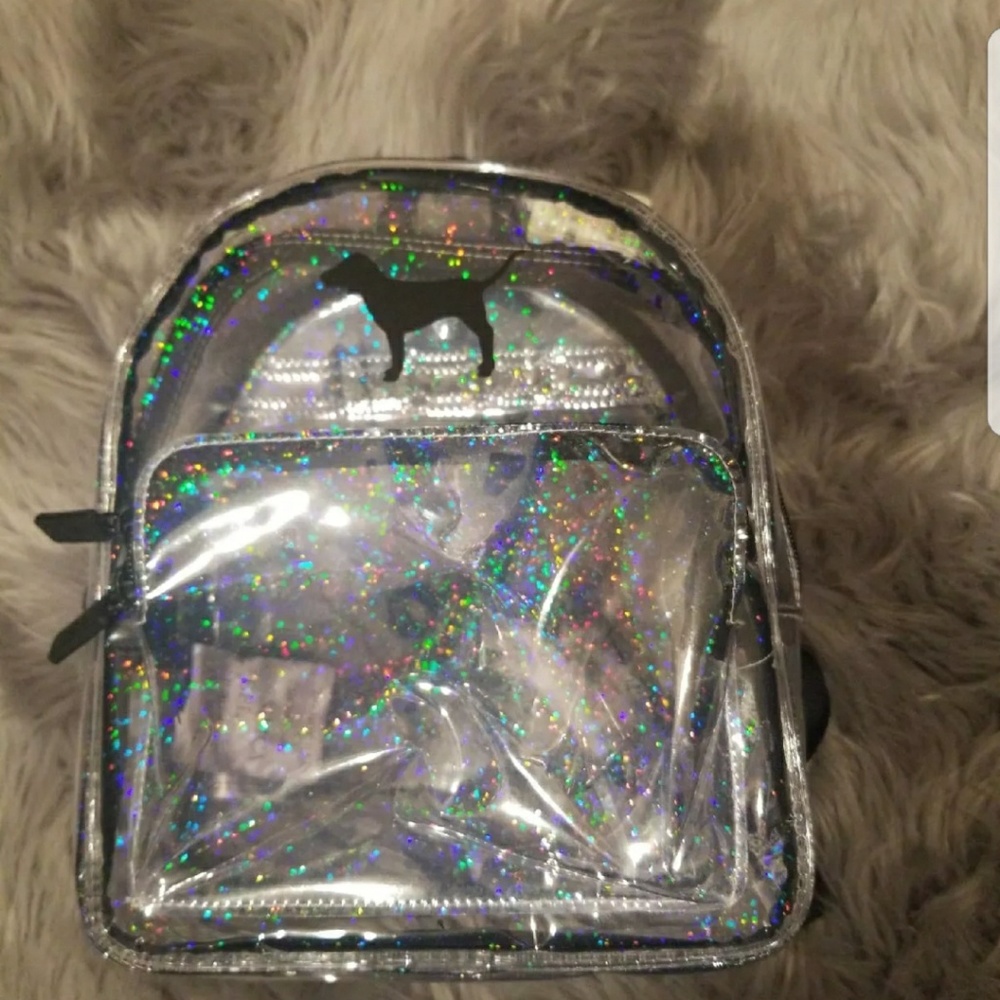 Victoris secret , clear backback mini